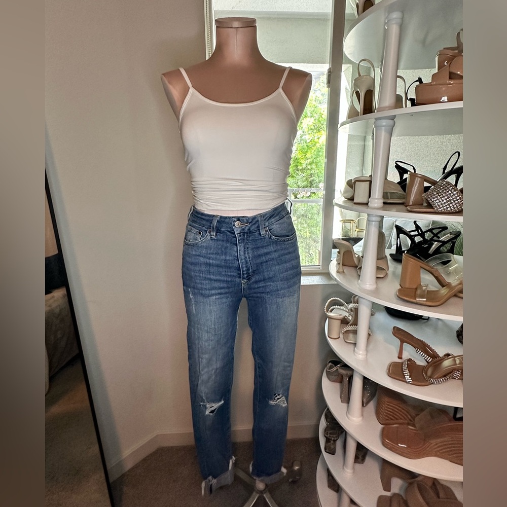 H&M torn slim jean